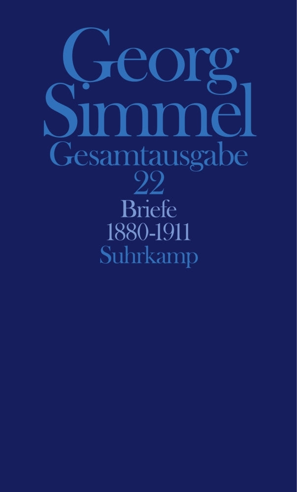 Briefe 1880-1911 (Georg Simmel)