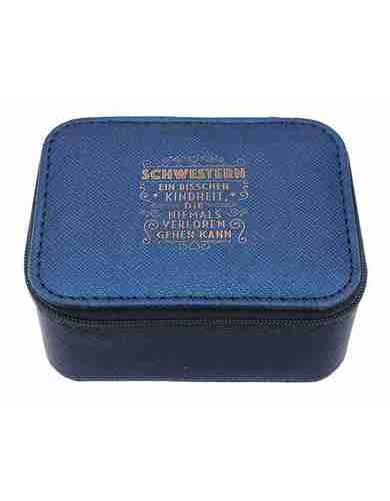 Schmuckbox Blau Schwester
