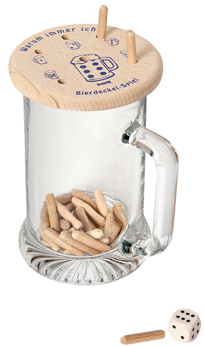Bierdeckelspiel "Warum immer ich?"