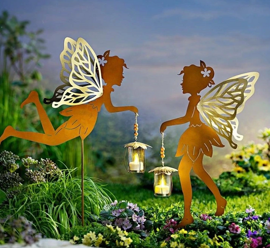 LED-Gartenstecker "Fee" 2er-Set