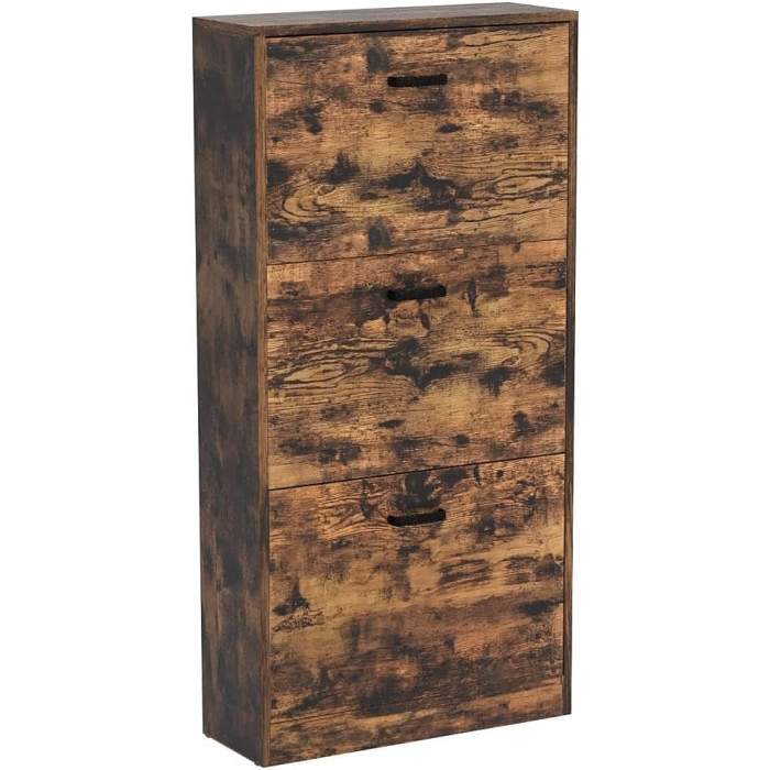 Songmics Schuhschrank 130 x 15 cm - vintagebraun