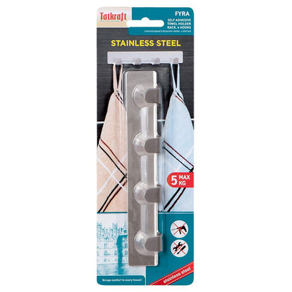 Tatkraft Handtuchhalter Fyra Edelstahl 2er Set - silber