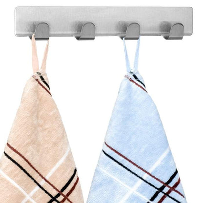 Tatkraft Handtuchhalter Fyra Edelstahl 2er Set - silber