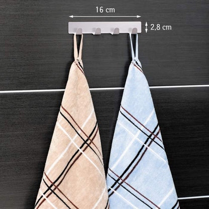 Tatkraft Handtuchhalter Fyra Edelstahl 2er Set - silber