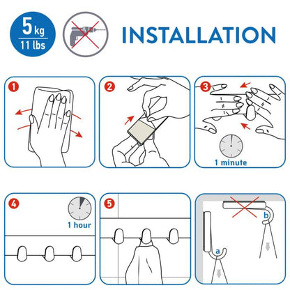 Tatkraft Handtuchhalter Fyra Edelstahl 2er Set - silber