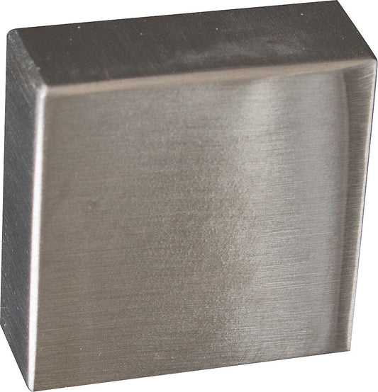 Möbelknopf eckig 16 mm Edelstahl