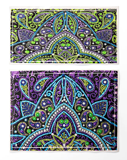 Bastelset Diamond Painting LED-Kerzen 2er-Set