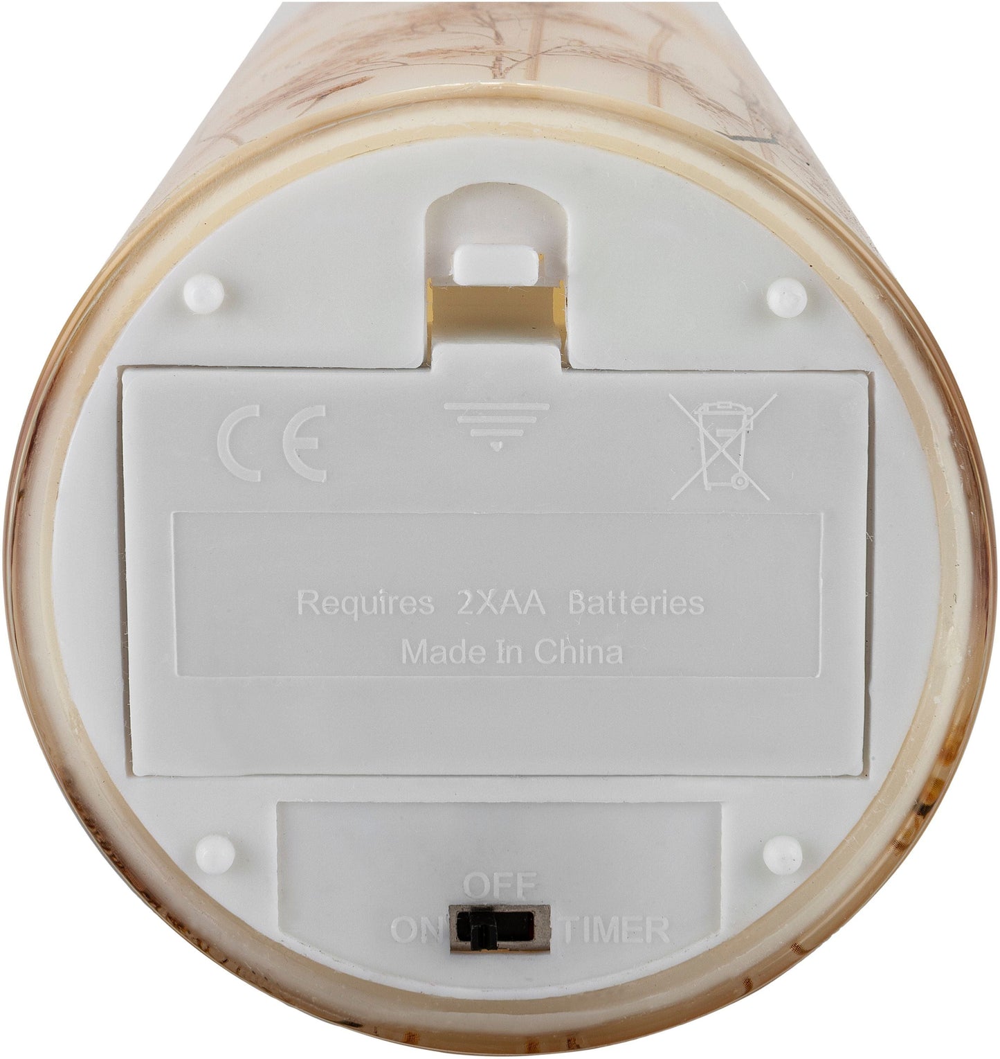 LED-Echtwachskerzen im Glas "Fiori" 3er-Set