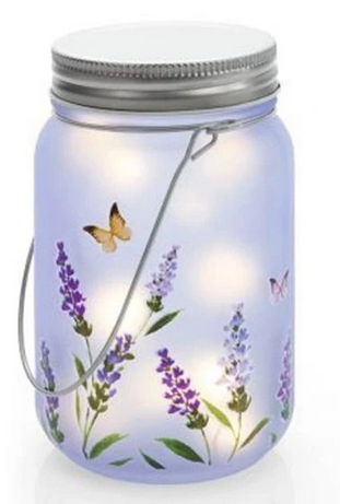 LED-Glasleuchten "Lavanda" 2er-Set