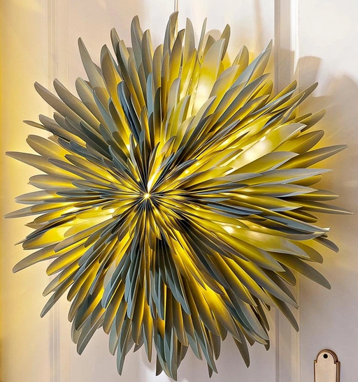 LED-Hängedeko "Dahlia" 60 cm (Farbe: grün)