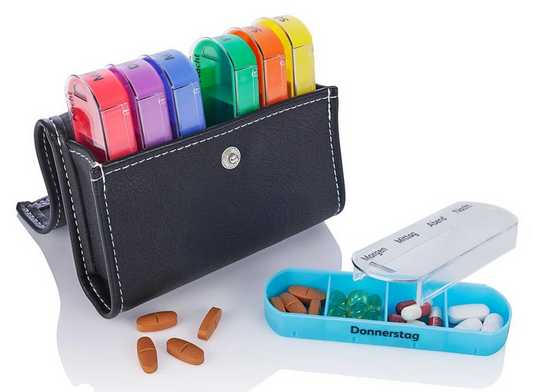 Tablettenbox 7 Tage mit Tasche