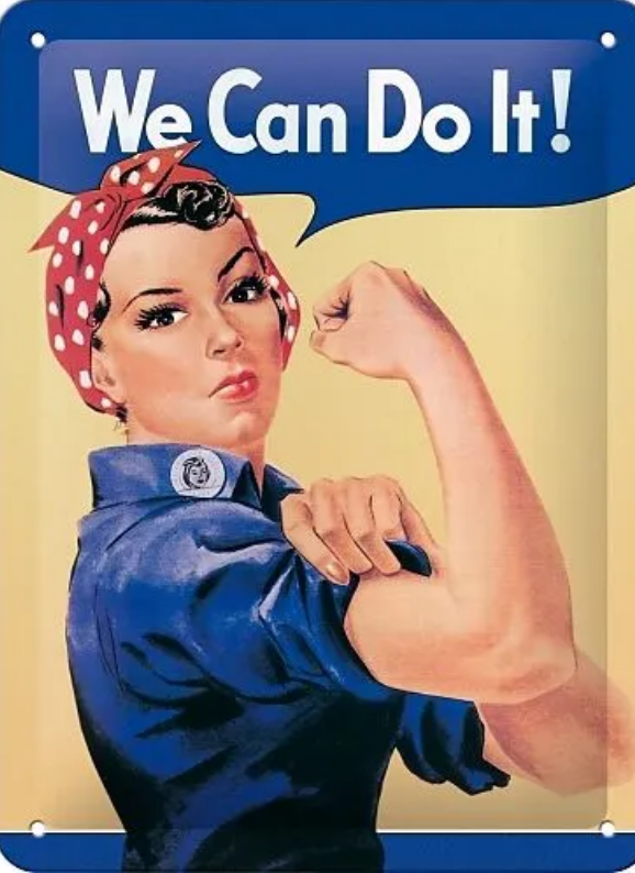 Blechschild 15x20. We can do it, USA