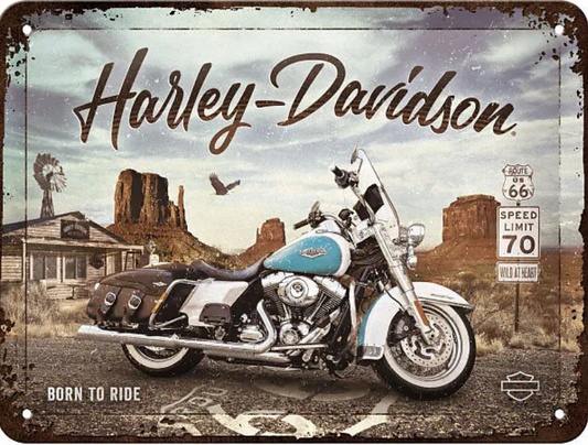 Blechschild 15x20. Harley-Davidson