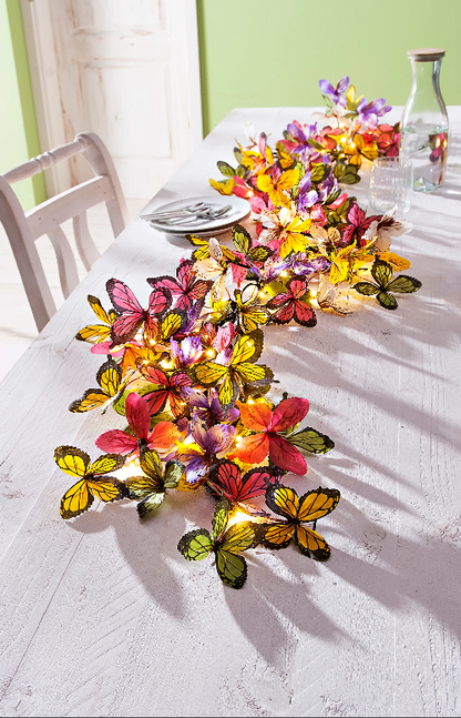 LED-Lichterkette "Schmetterlingszauber"