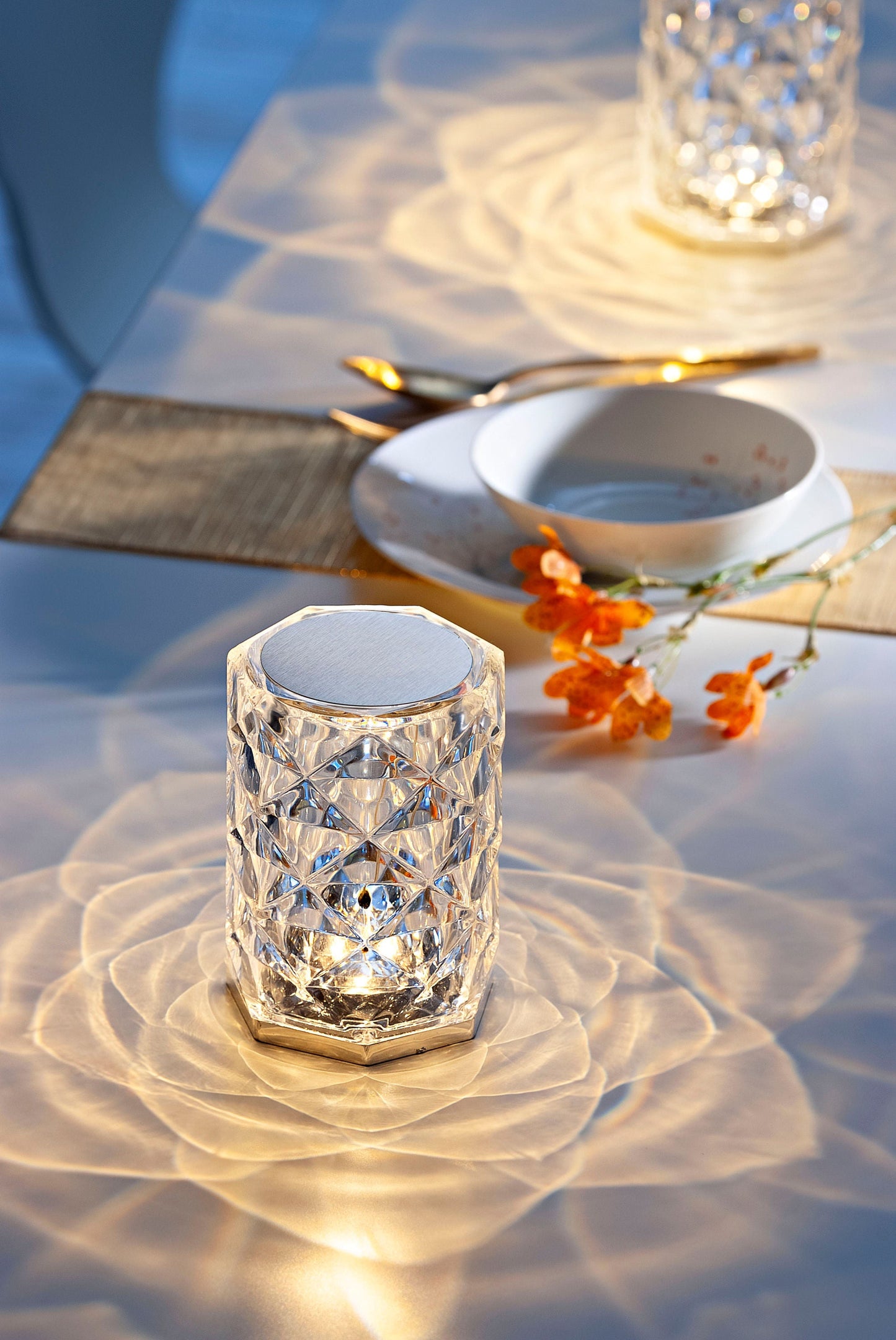 LED-Tischlampe "Crystal" mit Touchfunktion