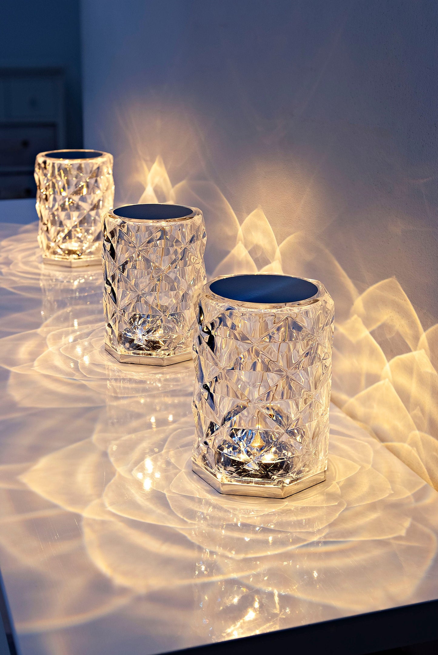 LED-Tischlampe "Crystal" mit Touchfunktion