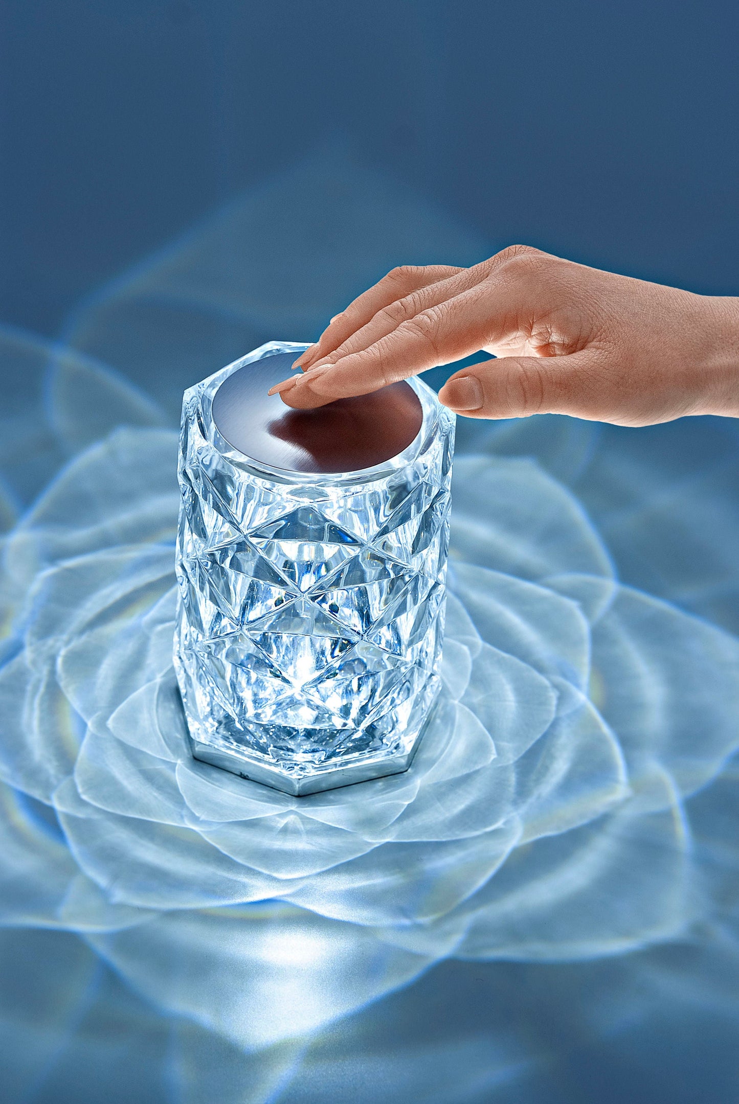 LED-Tischlampe "Crystal" mit Touchfunktion