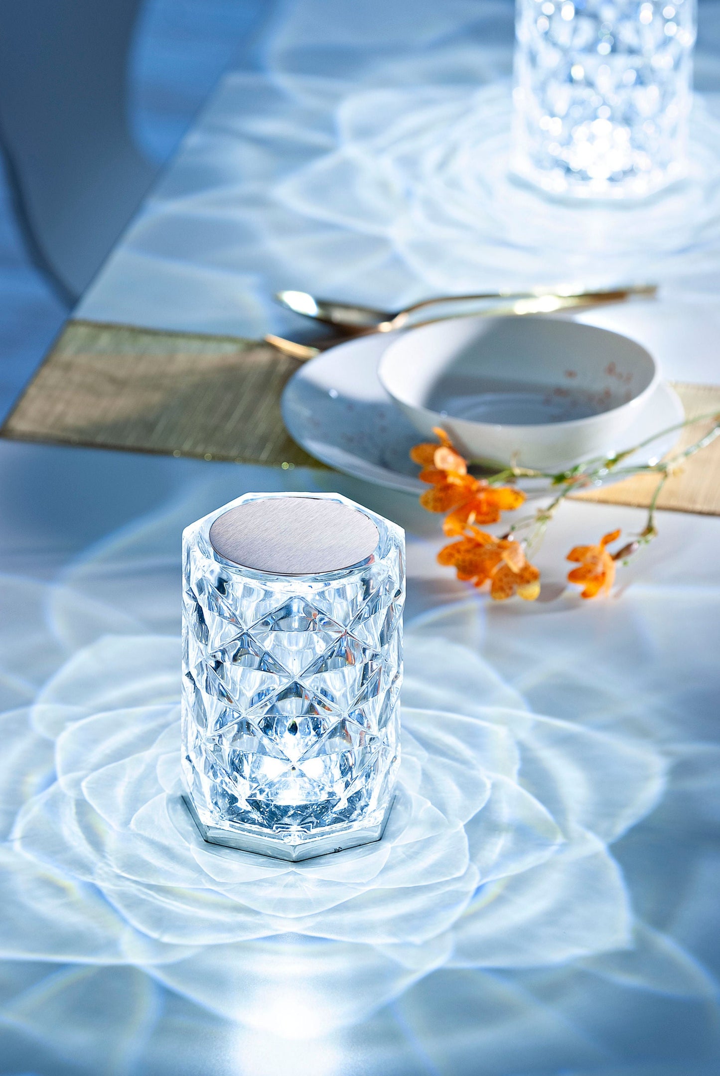 LED-Tischlampe "Crystal" mit Touchfunktion