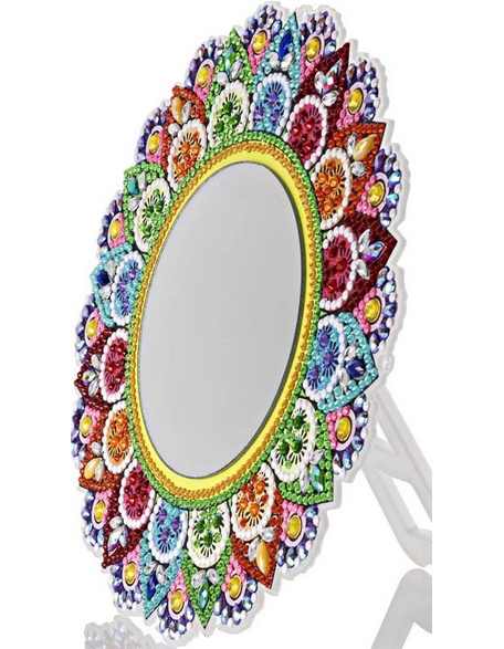 Diamond Painting DIY Wandspiegel Ø 19 cm
