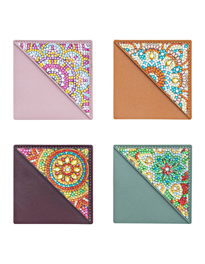 Bastelset Diamond Painting Lesezeichen 4er-Set