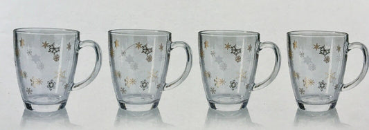 Teegläser Schneeflöckchen 4er Set