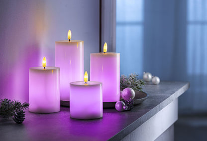 LED-Kerzen "Rainbow" 4er-Set