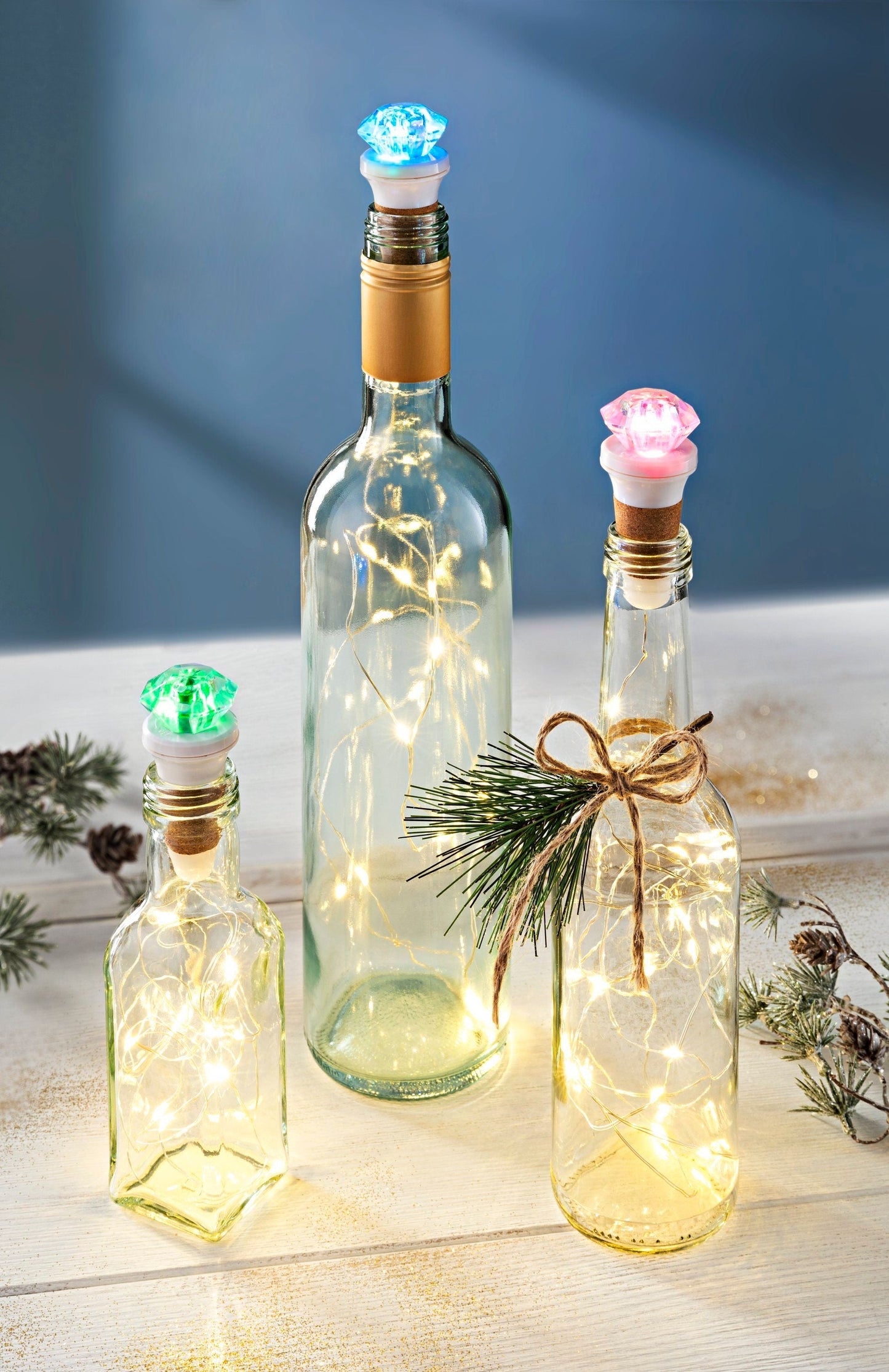 LED-Flaschenlicht 3er-Set