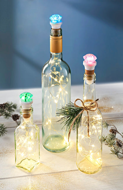 LED-Flaschenlicht 3er-Set