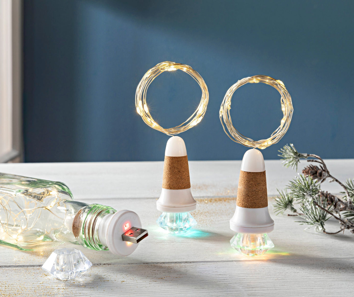 LED-Flaschenlicht 3er-Set