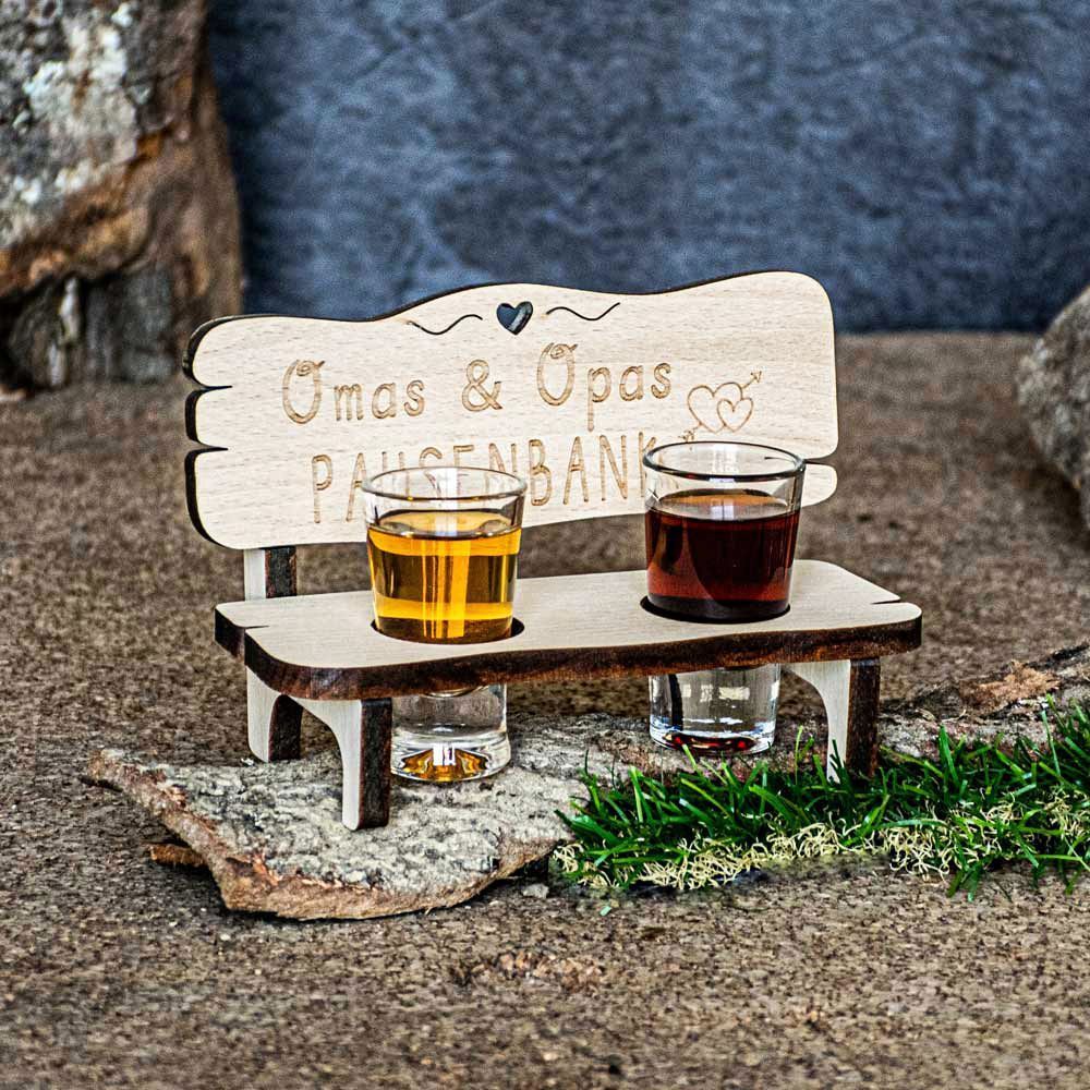 Schnapsbank "Omas & Opas Pausenbank"