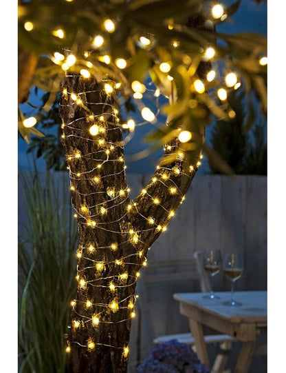 Sparset Solar-Lichterkette "Classic Garden", 10m, 2er-Set