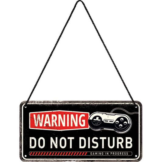 Hängeschild. Gaming in progress