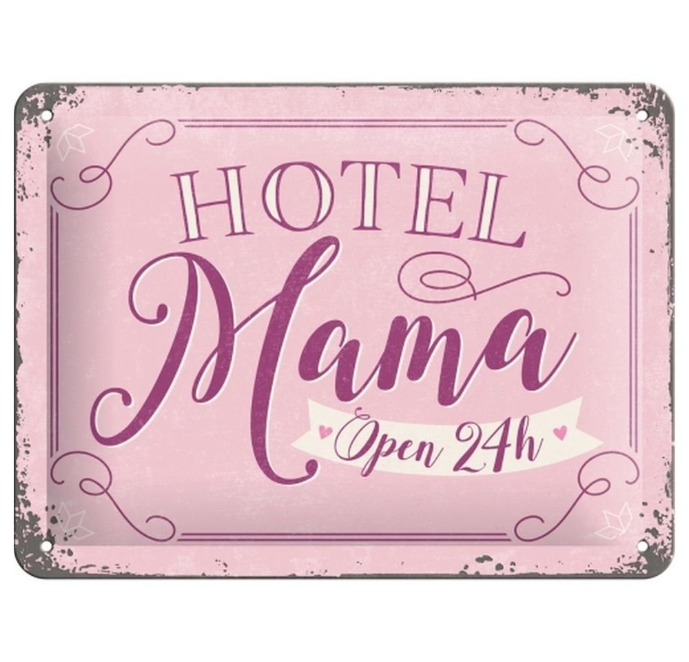 Nostalgic-Art Merchandising Schild Hotel Mama 15 x 20 cm, Metall (20 x 15 cm)