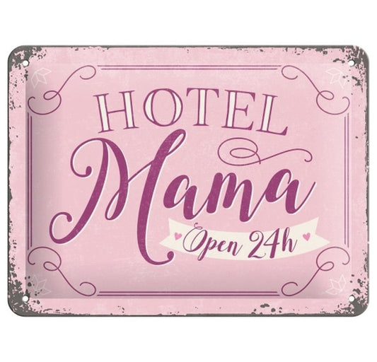 Nostalgic-Art Merchandising Schild Hotel Mama 15 x 20 cm, Metall (20 x 15 cm)