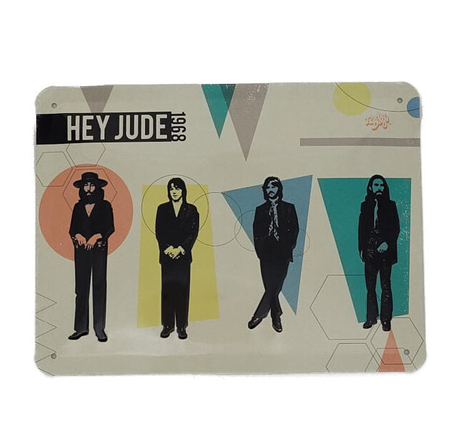 Blechschild 15x20. Fab4 - Hey Jude