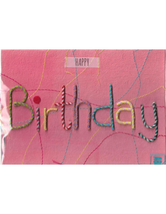 Glückwunschkarte "Birthday" B6