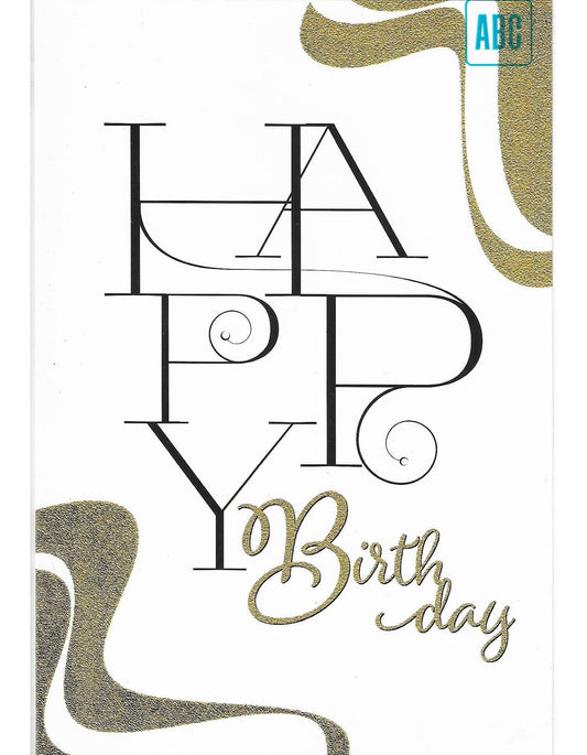 Glückwunschkarte "Happy Birthday" B6