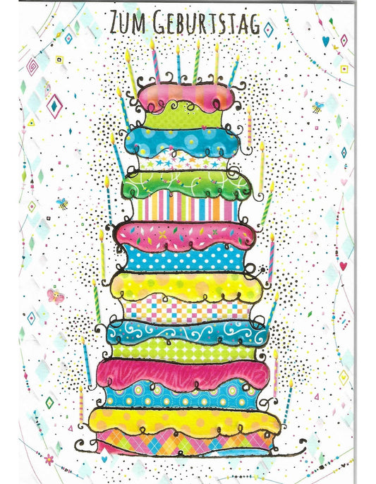 Glückwunschkarte "zum Geburtstag" B6