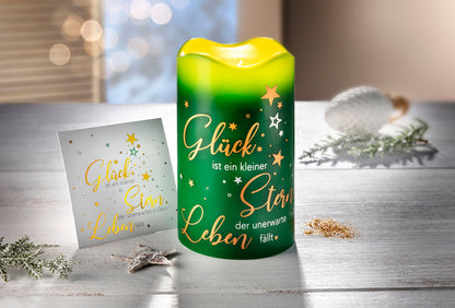 Geschenkset LED-Kerze Sternstunden