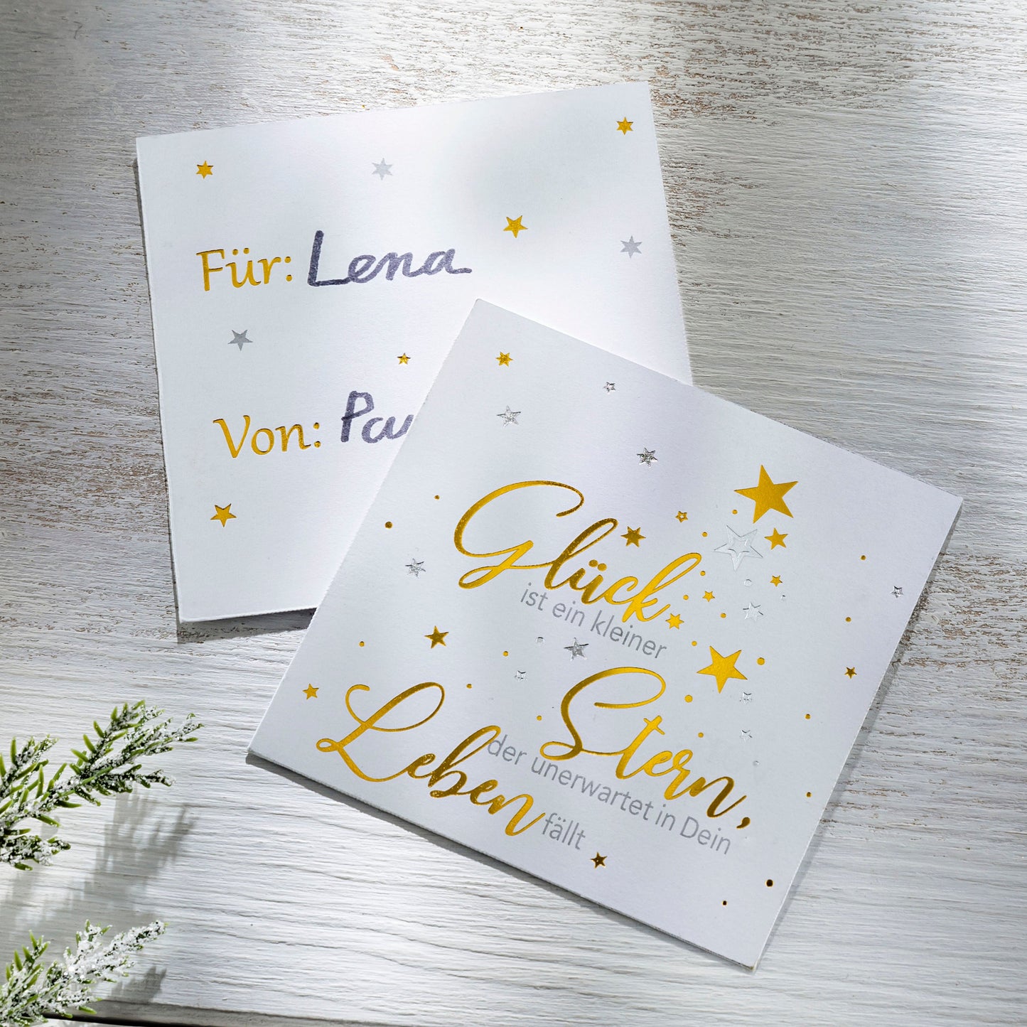 Geschenkset LED-Kerze Sternstunden