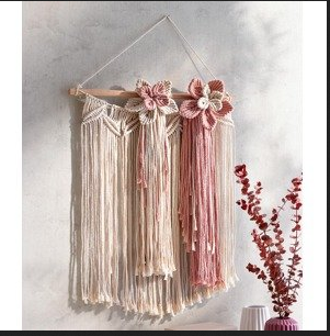 Makramee Wanddeko "Flower"