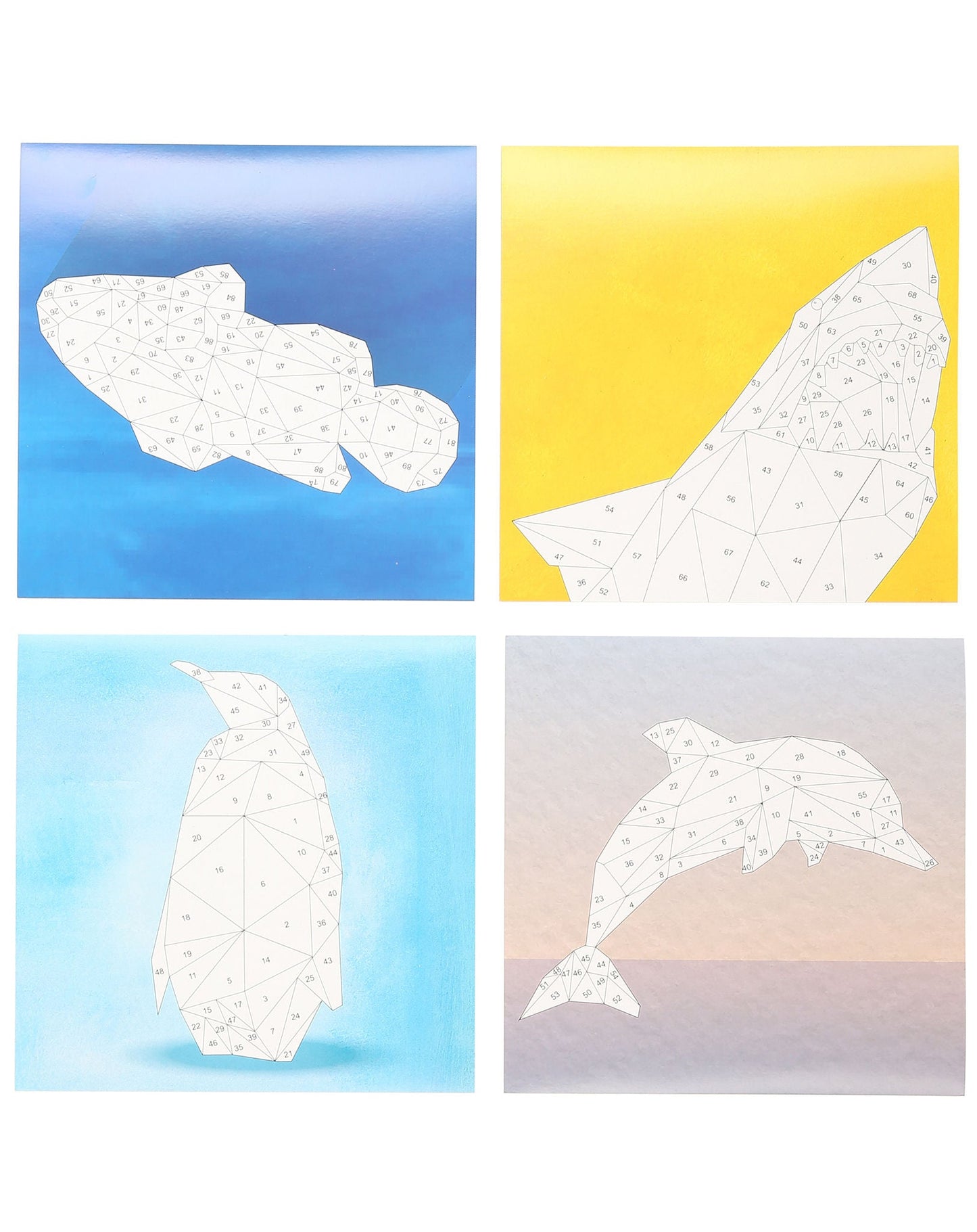 Mosaikbastelset Stickern nach Zahlen OZEAN