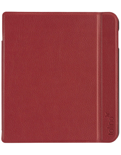 tolino vision 6, Schutztasche in Lederoptik (Farbe:rot)