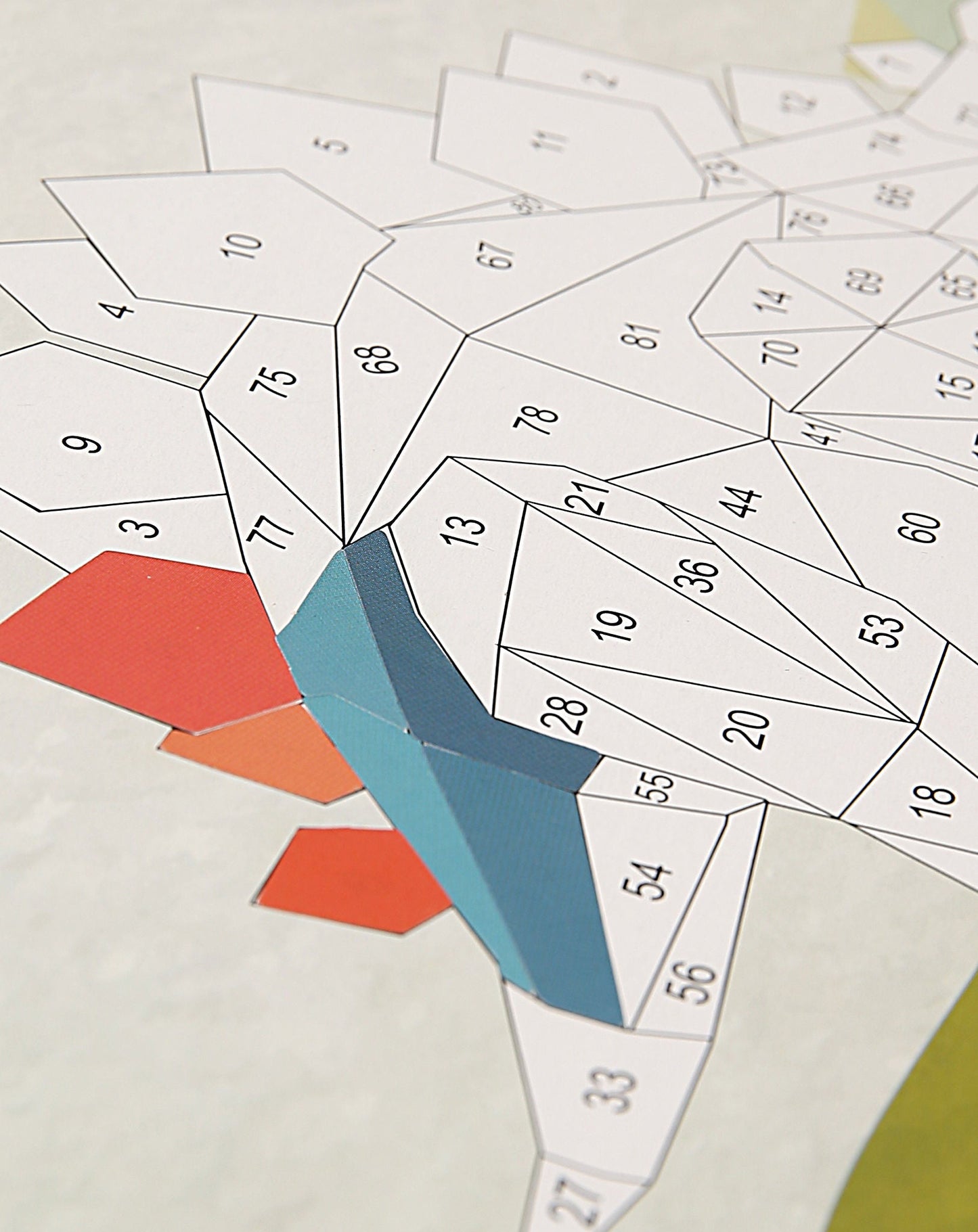 Mosaikbastelset Stickern nach Zahlen DINOSAURIER