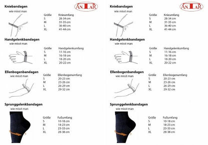 Kniebandage aus Bambusfasern (Grösse: M)