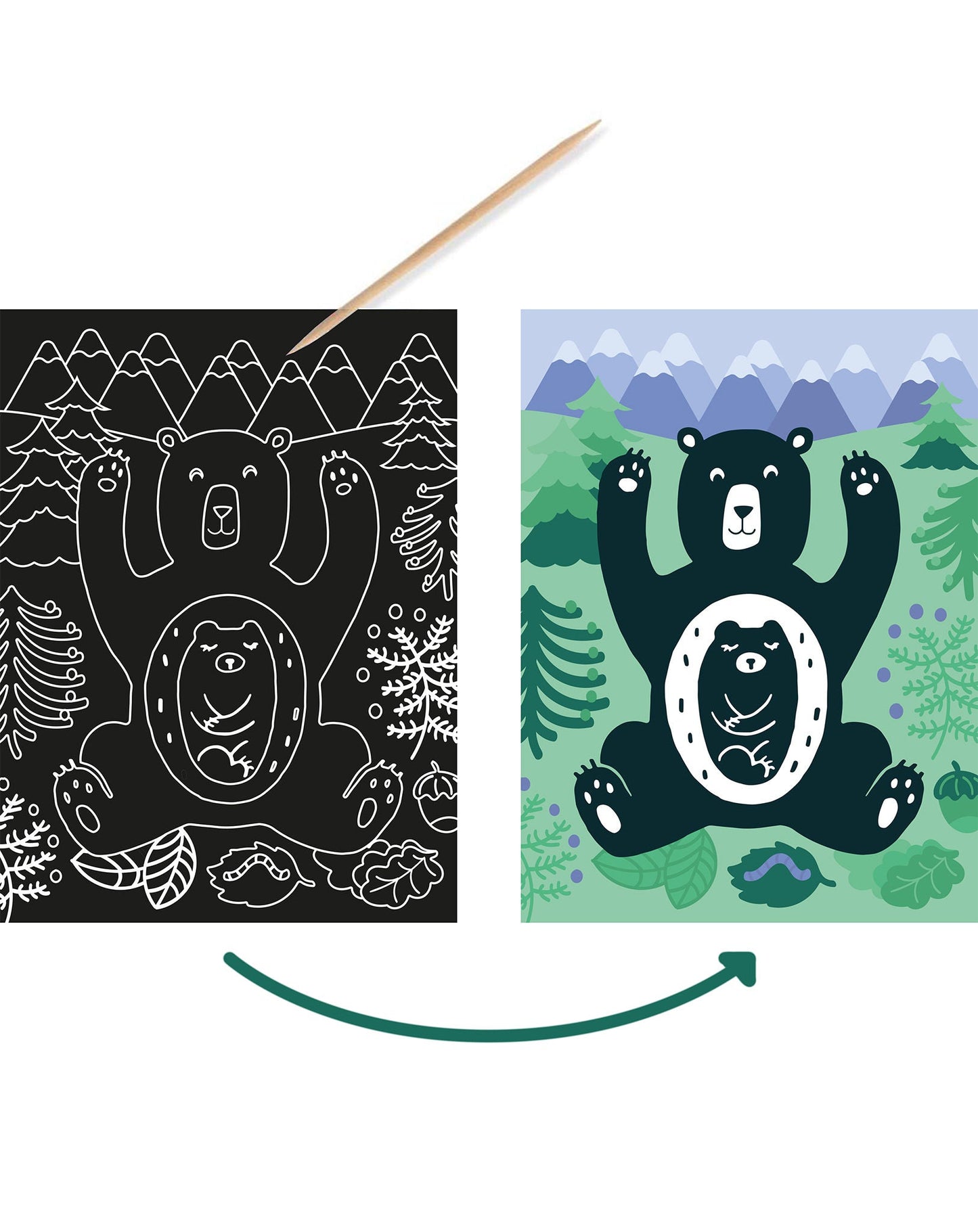 Kratzbilder REISE UM DIE WELT - TIERE 10-teilig