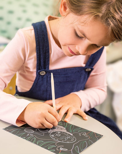 Kratzbilder REISE UM DIE WELT - TIERE 10-teilig