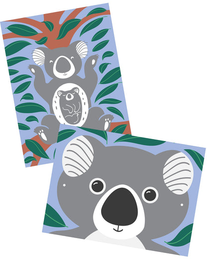 Kratzbilder REISE UM DIE WELT - TIERE 10-teilig