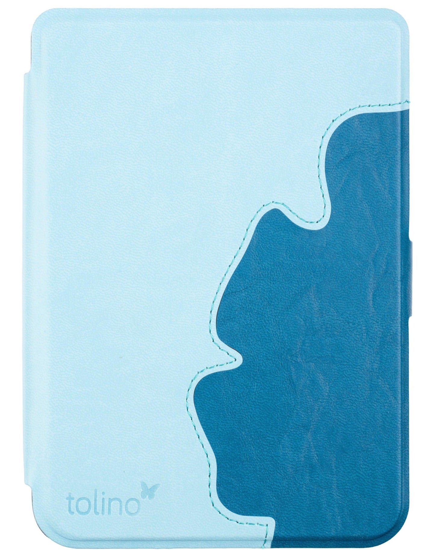 tolino shine/shine color, Schutztasche in Lederoptik (Motiv:lightblue)