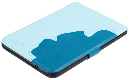 tolino shine/shine color, Schutztasche in Lederoptik (Motiv:lightblue)